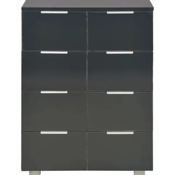 vidaXL Byråer>Skänk högglans 60x35x80 cm konstruerat trä