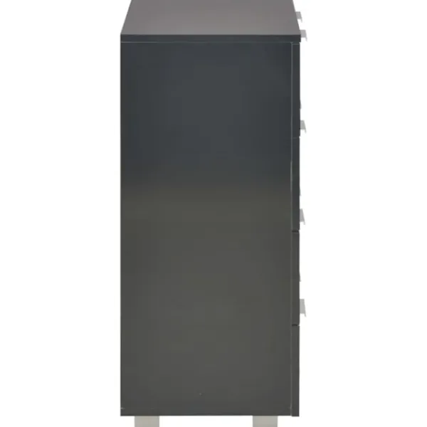 vidaXL Byråer>Skänk högglans 60x35x80 cm konstruerat trä