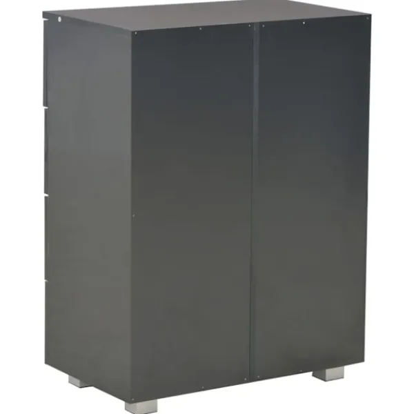 vidaXL Byråer>Skänk högglans 60x35x80 cm konstruerat trä