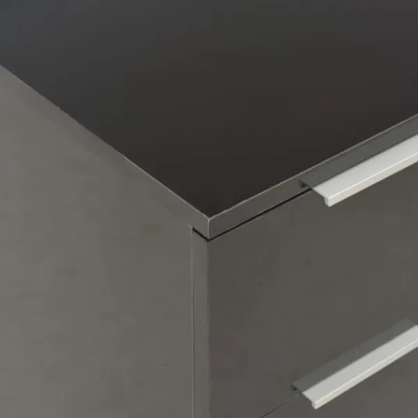 vidaXL Byråer>Skänk högglans 60x35x80 cm konstruerat trä