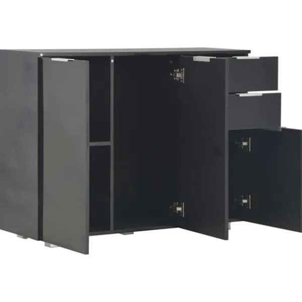 vidaXL Sideboards>Skänk högglans 107x35x80,5 cm