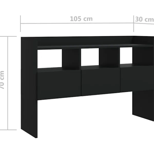 vidaXL Sideboards>Skänk 105x30x70 cm konstruerat trä