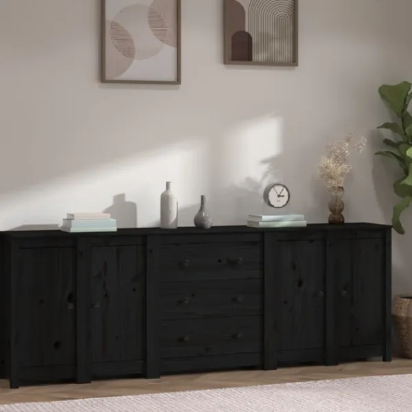 vidaXL Sideboards>Skänk 230x35x80 cm massiv furu