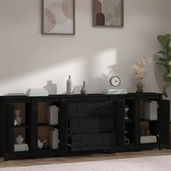 vidaXL Sideboards>Skänk 230x35x80 cm massiv furu