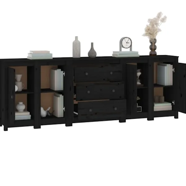 vidaXL Sideboards>Skänk 230x35x80 cm massiv furu