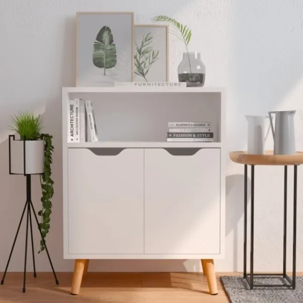 vidaXL Skåp>Skänk högglans 60x30x72 cm konstruerat trä
