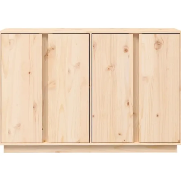 vidaXL Sideboards>Skänk vit 120x35x80 cm massiv furu