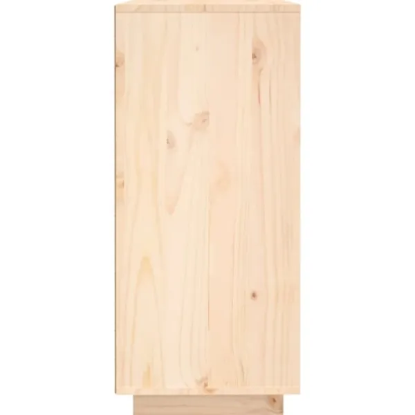 vidaXL Sideboards>Skänk vit 120x35x80 cm massiv furu