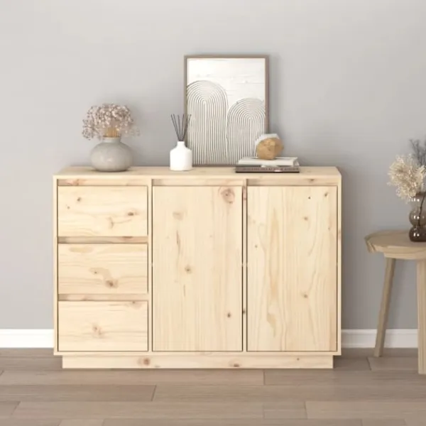 vidaXL Sideboards>Skänk 111x34x75 cm massiv furu