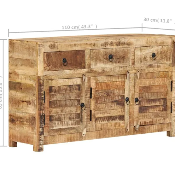 vidaXL Sideboards>Skänk 110x30x65 cm massivt mangoträ