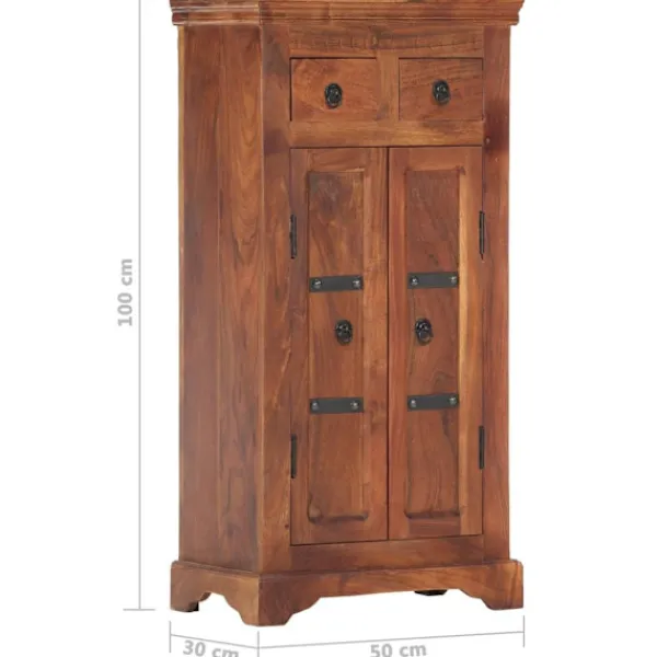 vidaXL Byråer>Skänk 50x30x100 cm massivt akaciaträ