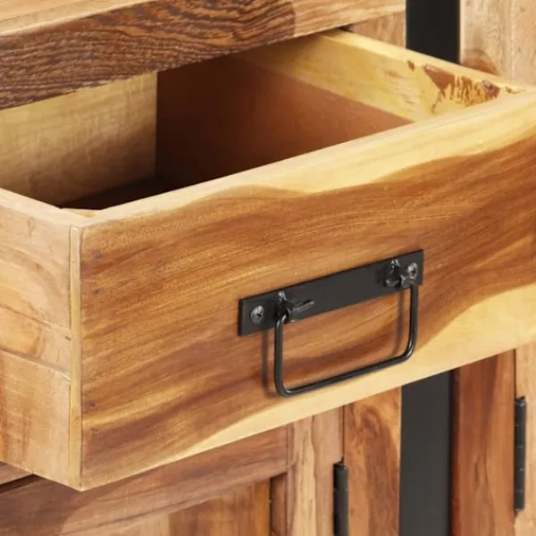 vidaXL Sideboards>Skänk 172x35x80 cm massivt akaciaträ med honungsfinish