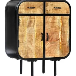 vidaXL Sideboards>Skänk 60x30x75 cm massivt mangoträ och järn