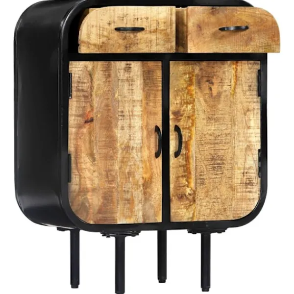 vidaXL Sideboards>Skänk 60x30x75 cm massivt mangoträ och järn