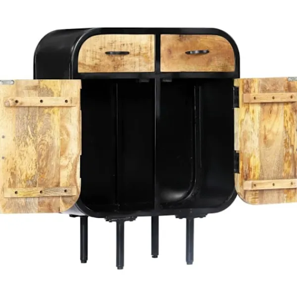 vidaXL Sideboards>Skänk 60x30x75 cm massivt mangoträ och järn