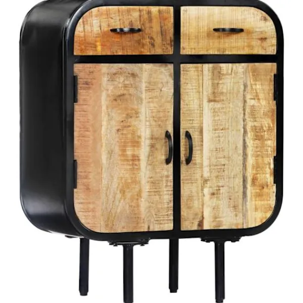 vidaXL Sideboards>Skänk 60x30x75 cm massivt mangoträ och järn