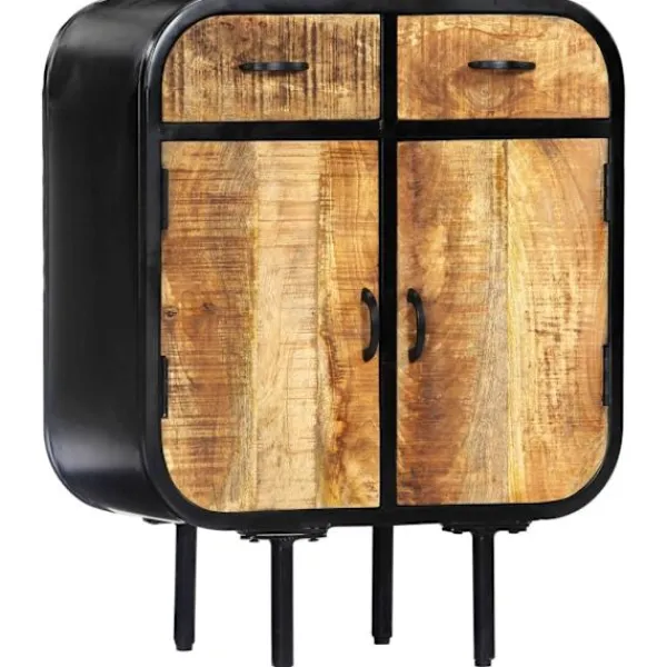 vidaXL Sideboards>Skänk 60x30x75 cm massivt mangoträ och järn