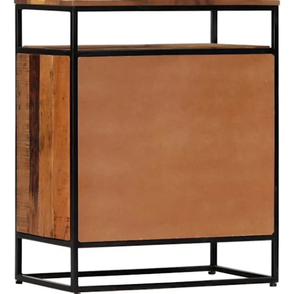 vidaXL Sideboards>Skänk 60x35x76 cm massivt återvunnet trä och stål