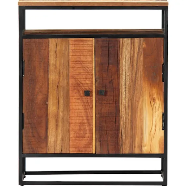 vidaXL Sideboards>Skänk 60x35x76 cm massivt återvunnet trä och stål