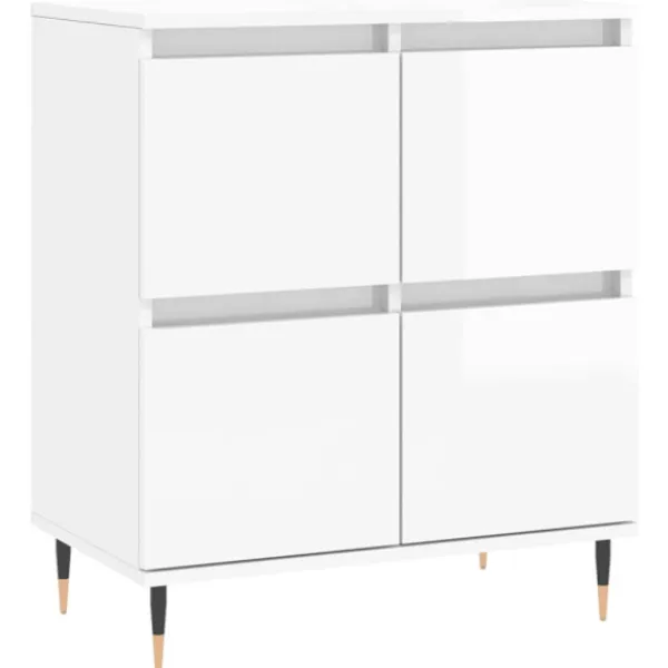 vidaXL Sideboards>Skänkar 3 delar högglans konstruerat trä