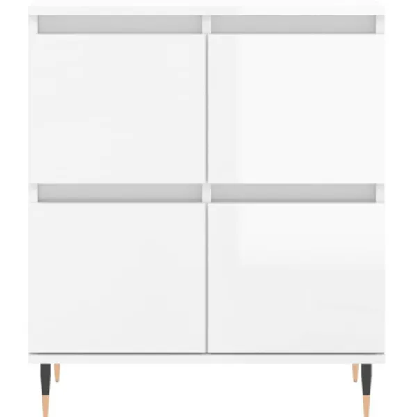 vidaXL Sideboards>Skänkar 3 delar högglans konstruerat trä