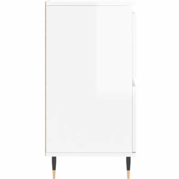 vidaXL Sideboards>Skänkar 3 delar högglans konstruerat trä