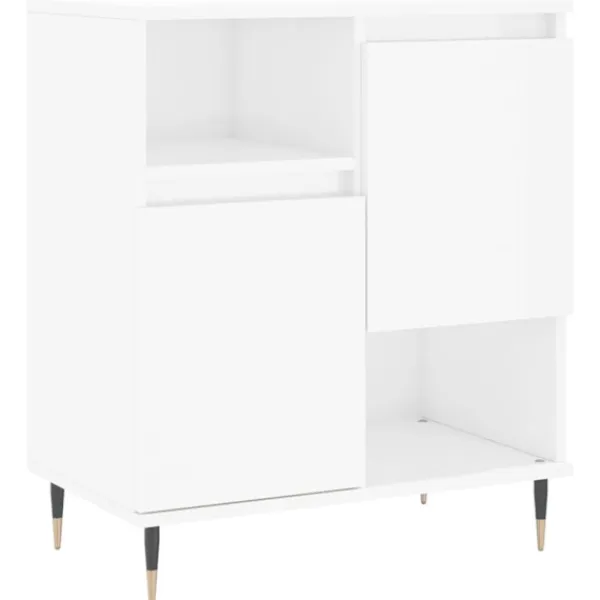 vidaXL Sideboards>Skänkar 2 delar högglans konstruerat trä