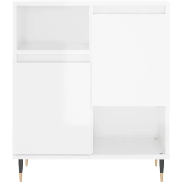 vidaXL Sideboards>Skänkar 2 delar högglans konstruerat trä