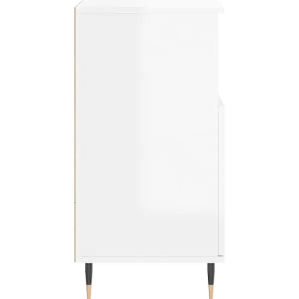 vidaXL Sideboards>Skänkar 2 delar högglans konstruerat trä