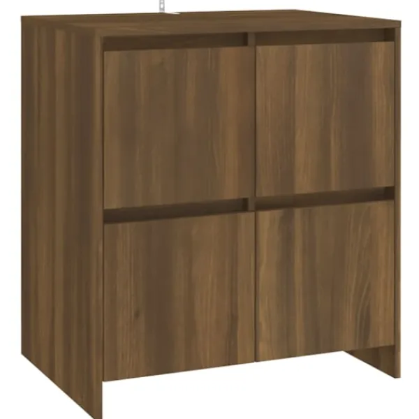 vidaXL Skåp>Skänkar 2 st ek 70x41x75 cm konstruerat trä