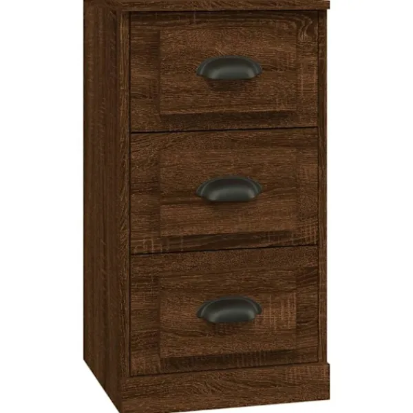 vidaXL Sideboards>Skänkar 3 st ek konstruerat trä