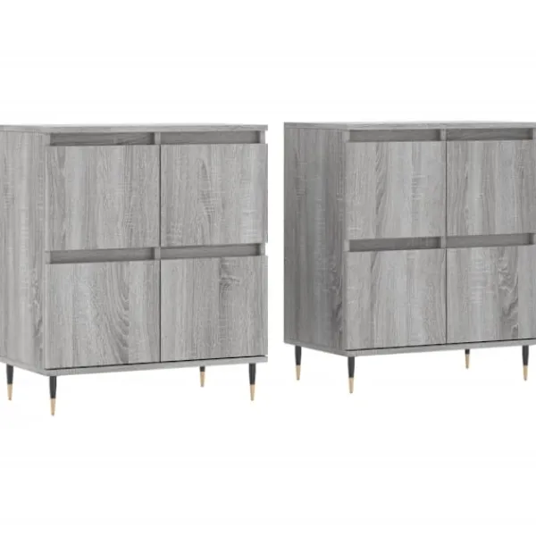 vidaXL Sideboards>Skänkar 2 st sonoma konstruerat trä