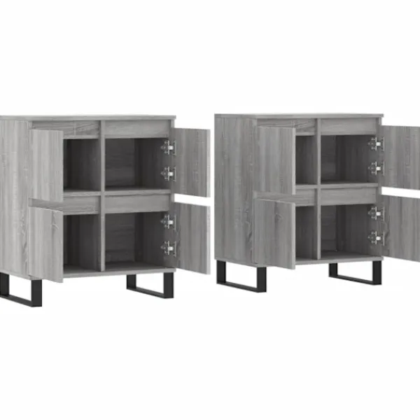 vidaXL Sideboards>Skänkar 2 st sonoma konstruerat trä