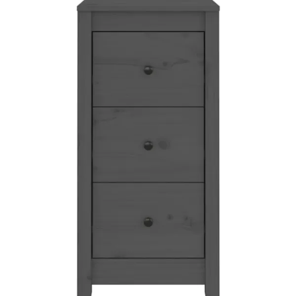 vidaXL Sängar>Skänkar 2 st 40x35x80 cm massiv furu