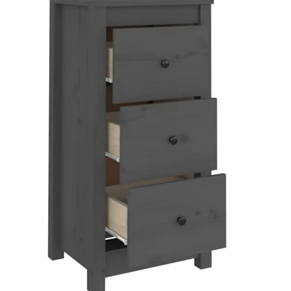 vidaXL Sängar>Skänkar 2 st 40x35x80 cm massiv furu