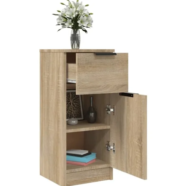vidaXL Sideboards>Skänkar 2 st sonoma-ek 30x30x70 cm konstruerat trä