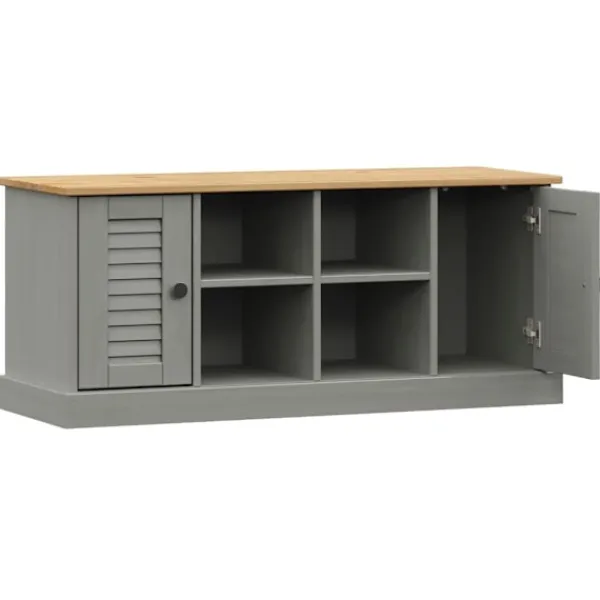 vidaXL Tv-Bänkar>Skobänk VIGO 106x35x45 cm massiv furu