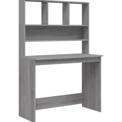 vidaXL Kontorsmöbler>Skrivbord med hyllor sonoma 102x45x148cm konstruerat trä