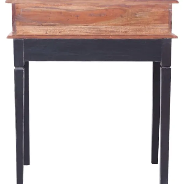 vidaXL Kontorsmöbler>Skrivbord med lådor 90x50x101 cm massivt mahognyträ