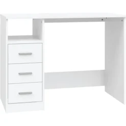 vidaXL Kontorsmöbler>Skrivbord med lådor 102x50x76 cm konstruerat trä