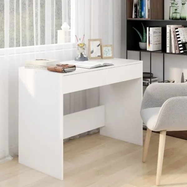 vidaXL Kontorsmöbler>Skrivbord 101x50x76,5 cm konstruerat trä