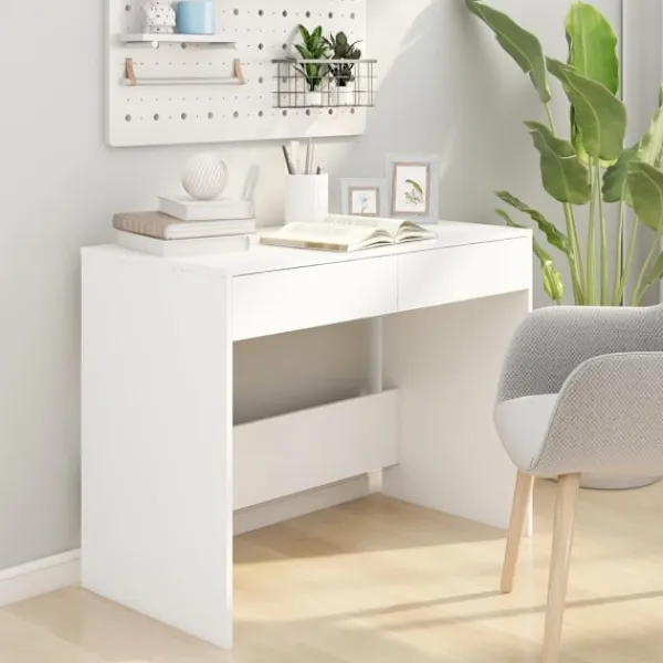 vidaXL Kontorsmöbler>Skrivbord 101x50x76,5 cm konstruerat trä