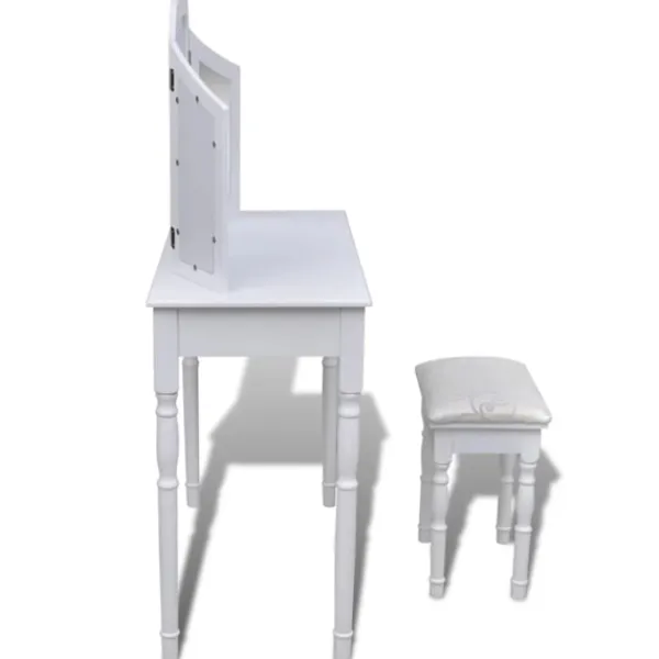 vidaXL Sminkbord>Sminkbord Alexandra inklusive pall