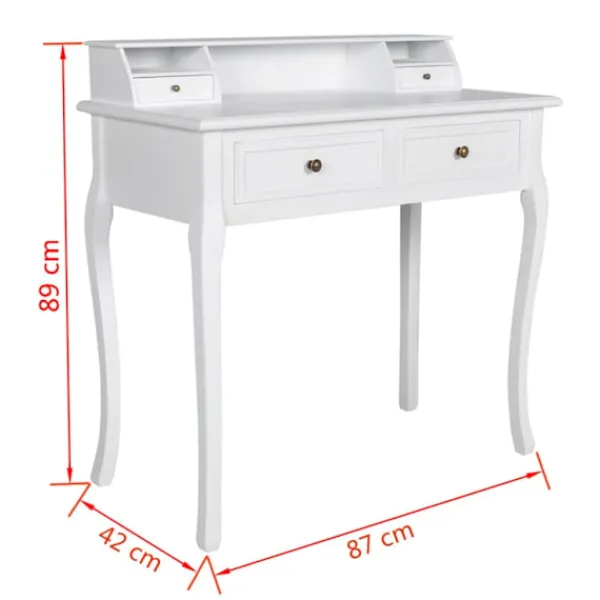 vidaXL Sminkbord>Sminkbord Anastacia 87 x 42 91 cm