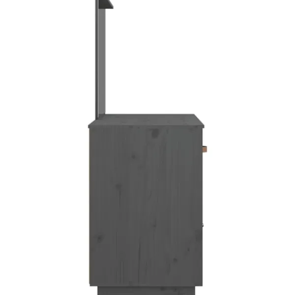 vidaXL Sminkbord>Sminkbord 95x50x134 cm massiv furu