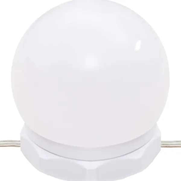 vidaXL Sminkbord>Sminkbord LED betong konstruerat trä