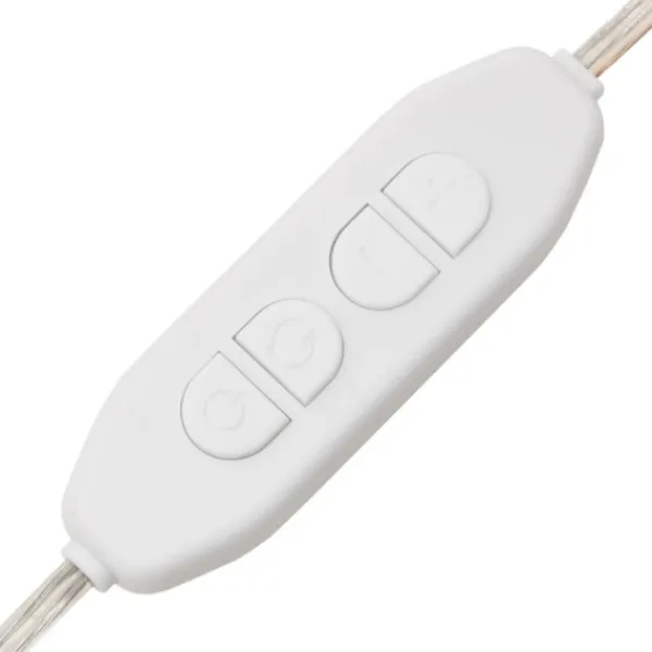 vidaXL Sminkbord>Sminkbord LED ek konstruerat trä