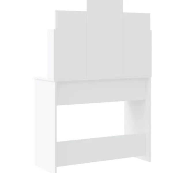 vidaXL Sminkbord>Sminkbord med LED 96x40x142 cm