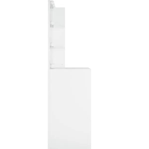Sminkbord>vidaXL Sminkbord med LED Vit 60x40x140 cm