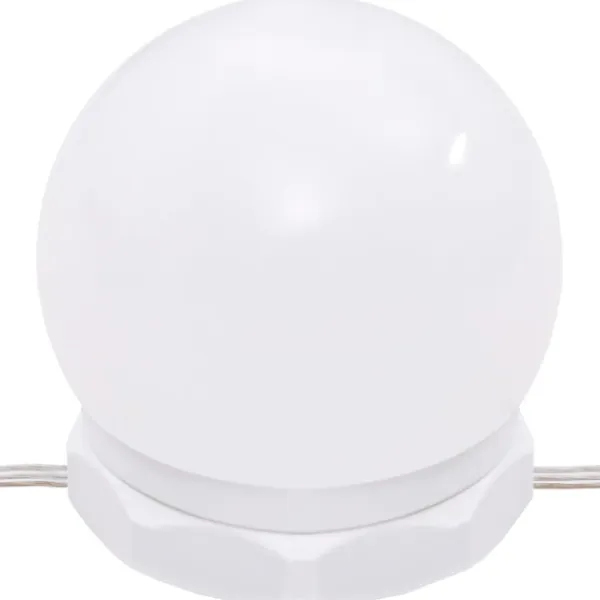 Sminkbord>vidaXL Sminkbord med LED Vit 60x40x140 cm